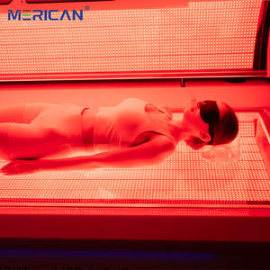 Hoge-vermogen commerciële full-body roodlichttherapiebed met 633 660 810 850 940nm Near Infrared NIR <span class=keywords><strong>LED</strong></span> fotobiomodulatie - Product Image 4