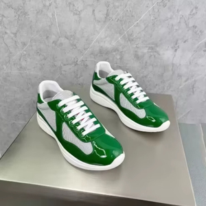 Baskets de course épaisses America Cup pour hommes et femmes, nouvelle collection, en cuir, confortables, à semelle épaisse et amortie, style tennis. - Product Image 4