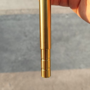 Commercio all'ingrosso della fabbrica Shisha <span class=keywords><strong>bocca</strong></span> pezzo di fumo accessori <span class=keywords><strong>oro</strong></span> in acciaio inox narghilè manico 28cm - Product Image 4