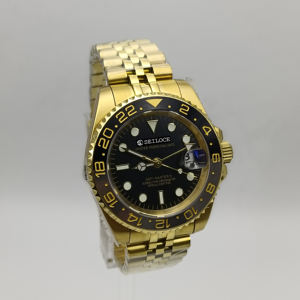 Montres de plongée automatiques mécaniques de luxe super lumineuses de marque NH34 pour hommes en acier inoxydable GMT, étanches à 20 ATM - Product Image 2