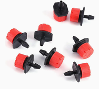 Dexin Émetteur d'irrigation goutte à goutte micro 8 trous réglable pour l'agriculture, anti-colmatage, goutteur automatique de jardin, connexion de tuyau 4/7 mm