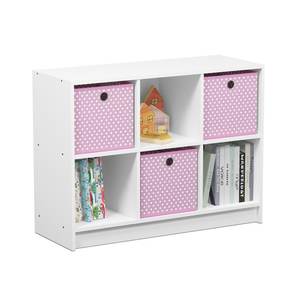Étagère à livres moderne et écologique pour enfants avec 6 compartiments et <span class=keywords><strong>3</strong></span> bacs de rangement en tissu, armoire en bois pour la maison, le bureau et le salon - Product Image 1