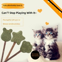 Mainan Kunyah Catnip Alami, Tongkat Penggoda Kucing, Tongkat Gigit, Perlengkapan Hewan Peliharaan