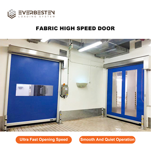 Puerta Rápida Enrollable Everbesten de Alta Velocidad <span class=keywords><strong>Sin</strong></span> Barras Antiviento para Uso en Centros Logísticos y Fábricas Interiores - Product Image 2