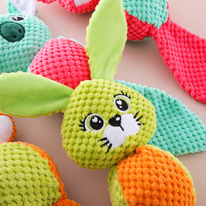 Corduroy <b>Plush</b> Teeth Cleaning Squeaky Pet Toy for Dog Soft Toy with Squeaker - Product Image 5