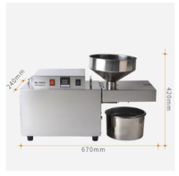Presse à huile hydraulique professionnelle compacte pour usage domestique, pour beurre de cacao, huile de ricin et sésame, avec système de filtration