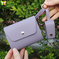 Porte-clés sac pochette mignon PU cuir désinfectant organisateur pliable Portable étui de voyage couverture pour Camping en plein air outils stockage