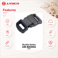 ANMCO Boucle de sécurité en plastique écologique à 5 points avec déverrouillage rapide pour accessoires de poussette et de chaise haute pour bébé