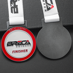 廉价金属锌合金压铸定制海湾岛浮潜奖章 - Product Image 5