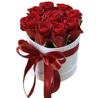 Boîte d'emballage en carton de luxe avec couvercle pour pot de papier cadeau de roses champignons boîte ronde à chapeau de fleurs de roses
