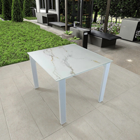 Ensemble table et chaise d'extérieur pour bistrot de jardin, design moderne et joli, pour hôtel et maison