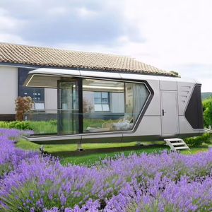 Casa Prefabricada Móvil Pequeña, Cabaña Tipo Cápsula, Casa Contenedor con Panel Solar, Diseño Moderno para Turismo, Uso en Villas y Apartamentos, 20FT/40FT - Product Image 3