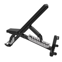 Banc de musculation plat professionnel MMD pour salle de sport, banc inclinable et déclinable pour haltères, banc réglable pour abdominaux