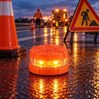 3AAA LED-Blitzleuchten Auto-Notfall-Warnleuchte Blinkende Magnetische LED-Warnleuchten Warnleuchte für Fahrzeuge