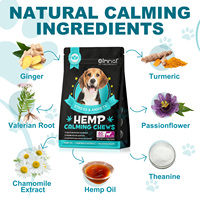 Oimmal ODM Hemp Calming Soft Chews untuk Anjing Rasa Daging Sapi, Suplemen Kesehatan Hewan Peliharaan untuk Relaksasi Herbal