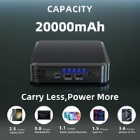 Banque d'alimentation portable en aluminium 85WH avec prise secteur 20000mAh Batterie au lithium rechargeable de secours Onde sinusoïdale pure 100W Extérieur