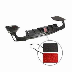 EAL ararbon Iber or iffuser ADIO adiadillac 4 4 2020-2023 Car umear umper ip con Light ppgrade 3D tyle uto iffuse xxhaust PES IPES - Product Image 1