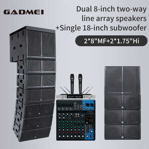 MORIN LA-208DSP profesional aktif Dual 8 inci <span class=keywords><strong>Line</strong></span> <span class=keywords><strong>Array</strong></span> dengan Amplifier dan pengaturan DSP - Product Image 3