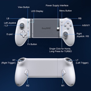 EasySMX M15 Tipo-C gamepad móvil retráctil con conexión inalámbrica directa, todos los botones mecánicos, velocidad ajustable de 0-6. - Product Image 4