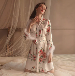 Ensemble de pyjama deux pièces confortable pour femme, couleur unie, printemps, personnalisable, col en V, fermeture à cordon, manches longues, respirant - Product Image 4