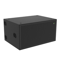 Subwoofer professionnel double 18 pouces pour sonorisation de concert, 1200W/4800W de puissance de crête, réponse en fréquence 38Hz-250Hz