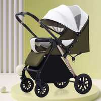 Poussette bébé avec fonctions assise et couchée, bidirectionnelle, légère et pliable pour enfants