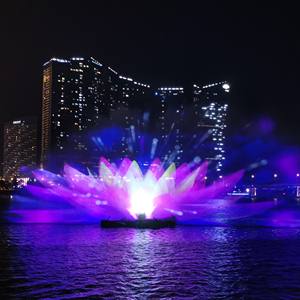 Fuente de Agua Comercial para Exteriores de Acero Inoxidable para Proyección Láser de Películas (30m x 15m) en Lagos, Piscinas y Mares - Product Image 2