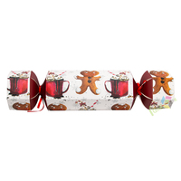 Personalizado de lujo de Navidad dulces galletas dulce barra vacía Chocolate papel embalaje caja de regalo con cinta