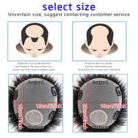 Prothèse capillaire 100% cheveux humains Remy pour hommes, en dentelle suisse naturelle respirante, avec clips, pour couvrir les cheveux clairsemés et dissimuler la calvitie