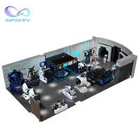 Vr-Solución One Stop para parque temático, 9D, películas, cine, juegos de disparos, máquina de juegos de carreras con diseño personalizado 3D, gratis