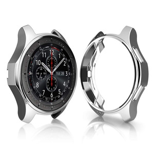 <span class=keywords><strong>Gear</strong></span> <span class=keywords><strong>S3</strong></span> <span class=keywords><strong>frontier</strong></span> pour <span class=keywords><strong>samsung</strong></span> Galaxy Watch 46mm coque de protection complète plaquée TPU souple - Product Image 1