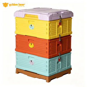 Colmena de Abejas de Plástico HDPE de 3 Niveles Golden Bear, Nueva, con 2 Años de Garantía, para Apicultura - Product Image 1