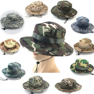 ZG Outdoor Mountaineering Fishing Camouflage Boonie Hat Fisherman Hat Casual Jungle Rounded Bucket Hat camo boonie hatsFor Men