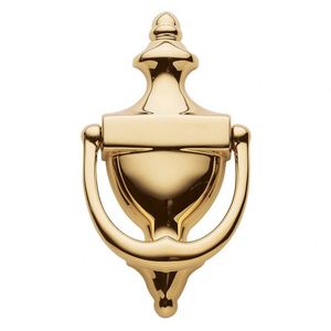 WEKIS - Timbre de Puerta de Latón Pulido Dorado Antiguo, Estilo Vintage Tradicional, para Puerta de Madera - Product Image 1