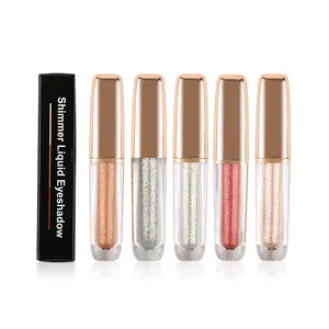 Private Label Liquid Metallic wholesale 5 color beauty Long-lasting Waterproof Eyeshadow