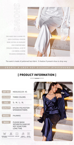 Pyjama sexy respirant sans manches pour femme, été, fin, imitation soie, confortable, ensemble à bretelles, style européen américain - Product Image 5