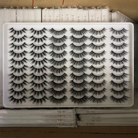 Vente en gros de faux cils personnalisés avec boîte blanche, 30 paires