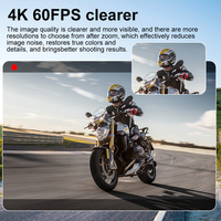 Caméra d'action Ausek 4K 60FPS, double écran tactile, WiFi, stabilisation, 30MP, 170 ° Caméra sportive grand angle avec support pour changer les filtres