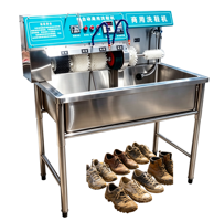 Machine de nettoyage de chaussures semi-automatique en promotion – Lave-chaussures commercial pour baskets