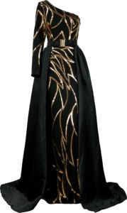 <span class=keywords><strong>Missord</strong></span> Contraste Sequin Une Épaule Ourlet Sirène Robe Formelle Avec Jupe Robes De Soirée À Une Main - Product Image 3
