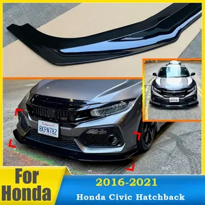 StarNav pour Honda Civic Hatchback FK7 10e génération 2016-2021 (2 et 4 portes) – Kit de protection de pare-chocs avant 3 pièces style GR - Product Image 1