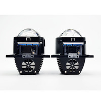 Nouveau Design Trois Led Laser Mini Len Projecteur Phares Ampoules Phares Avant de Voiture Mise À Niveau Lumière Laser Blanc Phares