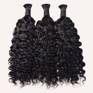 <span class=keywords><strong>Capelli</strong></span> Umani per Trecce Boho, Ricci Birmani, Extension di <span class=keywords><strong>Capelli</strong></span> Umani Ricci per Trecce Senza Nodi Bohemien, Extension di <span class=keywords><strong>Capelli</strong></span> Ricci in Bulk - Product Image 1