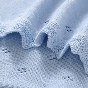 <strong>Super</strong> Soft Baby Blanket Knit Ultra Soft Swaddle Receiving Blankets Ideal for Swaddling, <strong>Crib</strong> &amp; Stroller Knitted Baby Blanket - Product Image 3