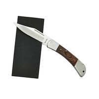 Meilleur vendeur ouverture assistée personnalisée manche en bois couteau pliant tactique multi-outils camouflage couteaux de poche pour l'extérieur