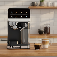 Cafetera Espresso Automática para el Hogar con Sistema de Preparación Programable, Molinillo Eléctrico y 20 Bares de Presión