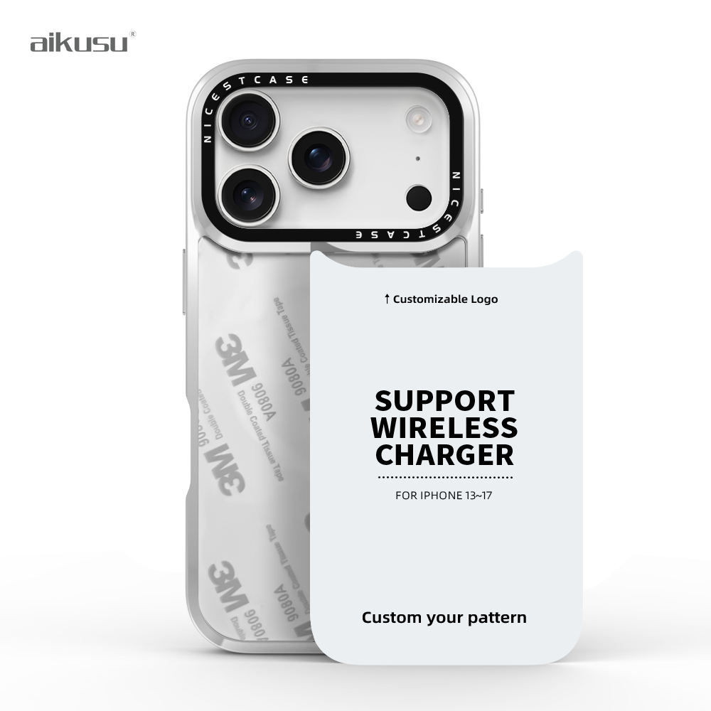 Silver+white plate  non magnet