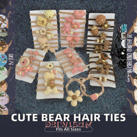 Ikat Rambut Karet Akrilik Elastis Tinggi Xiyu, Desain Bunga Kartun Lucu untuk Anak Perempuan, 5.8cm, Aksesoris Rambut Modis