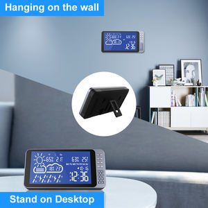 Tuya 디지털 홈 기상 관측소 큰 화면 LCD 배터리 구동 OEM 사용자 정의 지원 <span class=keywords><strong>WiFi</strong></span> 일기 예보 - Product Image 2