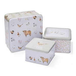Biểu tượng tùy chỉnh Kem Bánh quy hộp thiếc Cookie Biscuit tin <span class=keywords><strong>container</strong></span> nhà máy bán buôn - Product Image 1